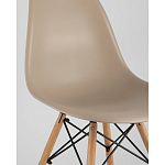 Пластиковый стул на ножках из массива бука Eames Beige варинант исполнения - 2 | Loft Concept во Владивостоке