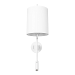 Бра с цилиндрическим тканевым абажуром и регулируемым спотом Pure Cylinder варинант исполнения - 6 | Loft Concept во Владивостоке