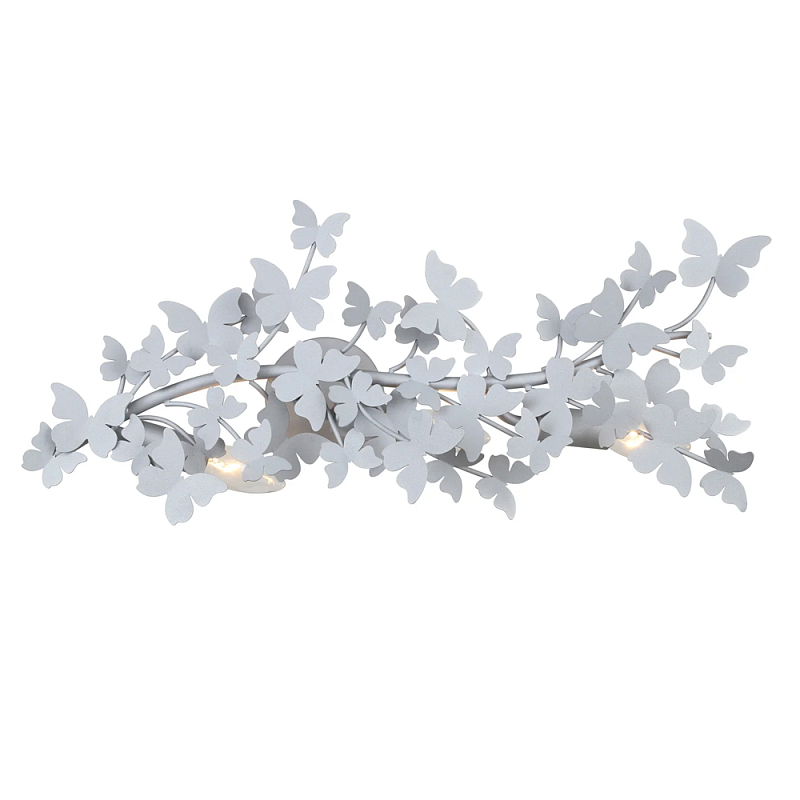 Бра оформленный в виде стаи бабочек Eternal Butterflies Серебряный Золотой во Владивостоке | Loft Concept 