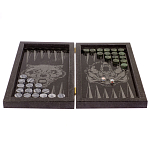 Подарочные нарды из натурального камня с гравировкой Backgammon from Stone варинант исполнения - 2 | Loft Concept во Владивостоке