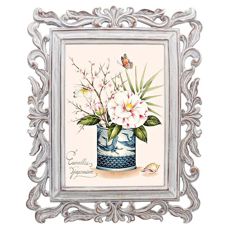 Постер Sakura Branch Poster Мульти Белый винтажная патина   во Владивостоке | Loft Concept 
