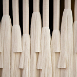 Декор на стену Белые Кисти Wall decor White Tassels варинант исполнения - 1 | Loft Concept во Владивостоке