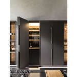 Кухонный гарнитур из дерева и камня с раздвижными дверцами OPERATING COLUMN 2.0 Dada Engenereed Kitchen варинант исполнения - 7 | Loft Concept во Владивостоке