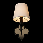 Бра с белым текстильным абажуром и фигурным основанием с зеркальной вставкой Vitorino варинант исполнения - 11 | Loft Concept во Владивостоке