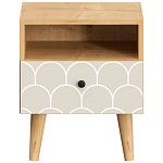 Прикроватная тумба с изображением на ящике Elise Nightstand варинант исполнения - 6 | Loft Concept во Владивостоке