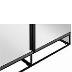 Двухдверный шкаф с зеркальными дверцами Strict Lines варинант исполнения - 3 | Loft Concept во Владивостоке