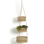Подвесные плетеные корзины для цветов Musa Wicker Baskets варинант исполнения - 1 | Loft Concept во Владивостоке