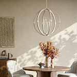 Подвесной светильник из дерева в форме сферы Eco Light варинант исполнения - 4 | Loft Concept во Владивостоке