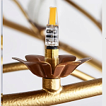 Люстра круглая с ветвистым каркасом и плафонами в виде лотосов Chandelier Lotus варинант исполнения - 2 | Loft Concept во Владивостоке