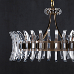 Люстра круглая с прозрачными элементами в форме полумесяца Crescent варинант исполнения - 3 | Loft Concept во Владивостоке