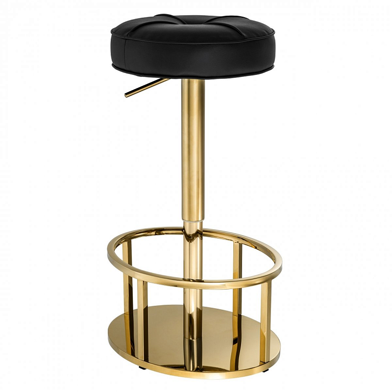 Барный стул Eichholtz Bar Stool Thibault Черный Глянцевое золото Барный стул Eichholtz Bar Stool Thibault Черный Глянцевое золото во Владивостоке | Loft Concept
