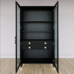 Дизайнерский шкаф витрина Elsa Dreams Black с 4-мя ящиками варинант исполнения - 5 | Loft Concept во Владивостоке