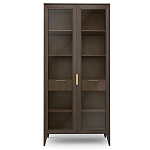 Витрина стеклянная 2-х дверная с ящиками и 5-ю полками Harper Line варинант исполнения - 3 | Loft Concept во Владивостоке