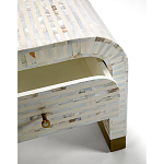 Тумбочка прикроватная Amo Bone Inlay Bedside Almond варинант исполнения - 2 | Loft Concept во Владивостоке