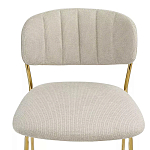 Стул барный широкой полукруглой спинкой на золотистых ножках Chair Smooth Shapes варинант исполнения - 4 | Loft Concept во Владивостоке