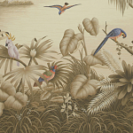 Обои ручная роспись Le Brésil Amarelo Sepia варинант исполнения - 1 | Loft Concept во Владивостоке