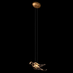 Подвесной светильник с прозрачной стеклянной птичкой Serip Voa варинант исполнения - 3 | Loft Concept во Владивостоке