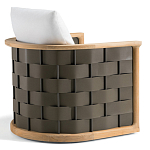 Дизайнерское уличное кресло из массива дерева с плетеной спинкой PALINFRASCA Armchair варинант исполнения - 8 | Loft Concept во Владивостоке