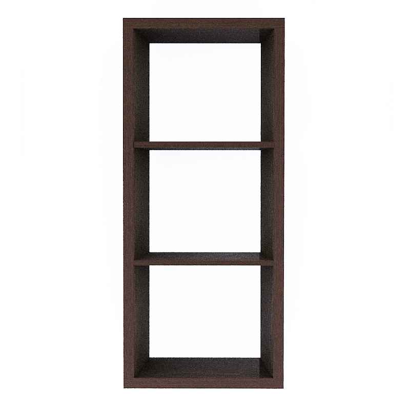 Полка-модуль для книг Primo длина 60 Темный дуб Древесина Черный во Владивостоке | Loft Concept 