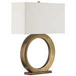 Настольная лампа с корпусом в форме кольца и прямоугольным абажуром French Ring варинант исполнения - 6 | Loft Concept во Владивостоке