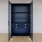 Дизайнерский шкаф витрина Elsa Dreams Blue с 4-мя ящиками варинант исполнения - 5 | Loft Concept во Владивостоке