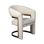 Полукресло Valbonne Chair cream velour варинант исполнения - 2 | Loft Concept во Владивостоке