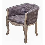 Кресло низкое в стиле прованс Louis French Armchair brown варинант исполнения - 1 | Loft Concept во Владивостоке