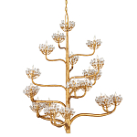 Люстра золотая в виде растения Golden Flower Glade варинант исполнения - 3 | Loft Concept во Владивостоке