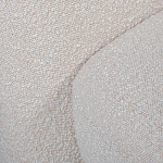 Кресло без подлокотников с обивкой из белой ткани букле Pacification варинант исполнения - 5 | Loft Concept во Владивостоке