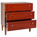 Комод красный из массива бука с 3-мя ящиками Wenge Light варинант исполнения - 3 | Loft Concept во Владивостоке