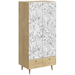 Шкаф с принтом Cotton варинант исполнения - 1 | Loft Concept во Владивостоке