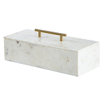 Шкатулка из белого мрамора Save Time варинант исполнения - 1 | Loft Concept во Владивостоке