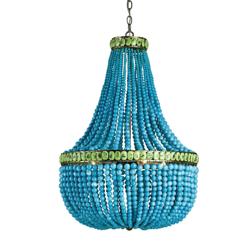Светильник CURREY AND COMPANY HEDY CHANDELIER Бирюзовый Светильник CURREY AND COMPANY HEDY CHANDELIER Бирюзовый во Владивостоке | Loft Concept