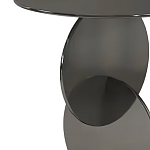 Дизайнерский журнальный стол с основанием из круглых элементов Lirod варинант исполнения - 1 | Loft Concept во Владивостоке