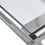 Стол письменный с прозрачной столешницей Corporate Identity варинант исполнения - 2 | Loft Concept во Владивостоке