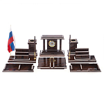 Настольный письменный набор из природного камня обсидиана Team leader варинант исполнения - 1 | Loft Concept во Владивостоке