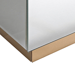 Столик журнальный зеркальный с золотым декором Gold Painted Mirror Table варинант исполнения - 2 | Loft Concept во Владивостоке