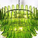 Люстра из семи ярусов зеленого стекла Independence варинант исполнения - 5 | Loft Concept во Владивостоке