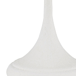 Настольная лампа с декором в виде белого цветка магнолии на каркасе и черным абажуром White Magnolia варинант исполнения - 1 | Loft Concept во Владивостоке