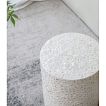 Приставной столик с рисунком из раковин устриц Bone Inlay варинант исполнения - 7 | Loft Concept во Владивостоке