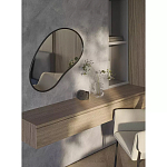 Зеркало асимметричной формы Oval Light Reflection варинант исполнения - 3 | Loft Concept во Владивостоке
