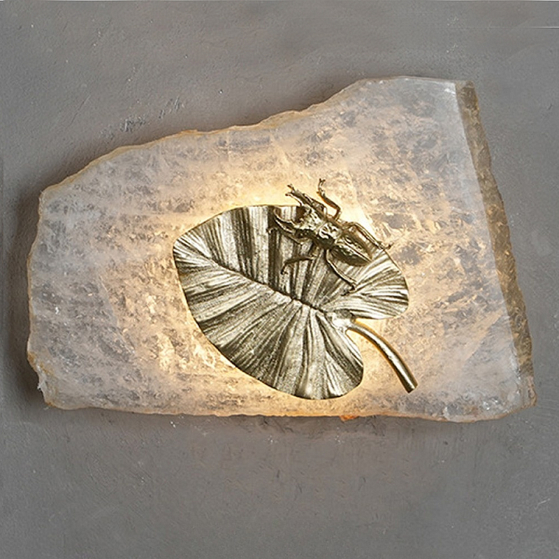 Бра Декоративный лист Glacial Fragment Медь Прозрачный Бра Декоративный лист Glacial Fragment Медь Прозрачный во Владивостоке | Loft Concept