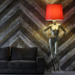 Лампа MANNEQUIN LAMP с абажуром руки на талии варинант исполнения - 3 | Loft Concept во Владивостоке