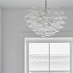 Люстра круглая со стеклянными шарами Airy Chandelier варинант исполнения - 4 | Loft Concept во Владивостоке