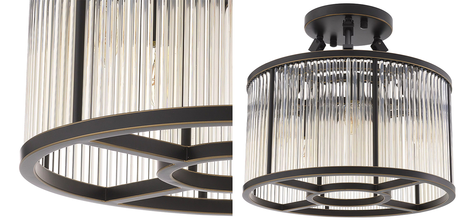 Потолочный светильник Eichholtz Ceiling Lamp Bernardi S Bronze Потолочный светильник Eichholtz Ceiling Lamp Bernardi S Bronze - Loft-Concept во Владивостоке