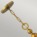 Люстра подвесная с белым тканевым цилиндрическим абажуром и декоративными шарами Hinkley варинант исполнения - 9 | Loft Concept во Владивостоке