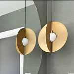 Подвесной светильник в форме золотых дисков Minimalist Lighting Fixture варинант исполнения - 2 | Loft Concept во Владивостоке