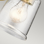 Бра с прозрачным стеклянным абажуром в форме цилиндра Kichler варинант исполнения - 8 | Loft Concept во Владивостоке