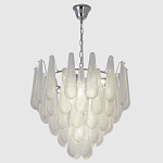 Люстра с подвесками из рифленного стекла в форме капель Textured Glass Chandelier варинант исполнения - 3 | Loft Concept во Владивостоке
