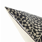 Подушка декоративная черного цвета Blossom Essence Grace варинант исполнения - 3 | Loft Concept во Владивостоке